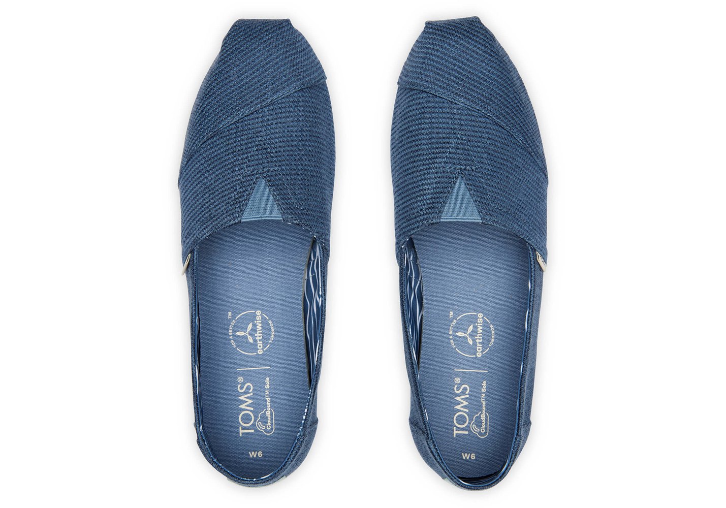 Toms Espadryle Damskie Niebieskie - Alpargata Repreve Our Ocean® - 19VTISNDL